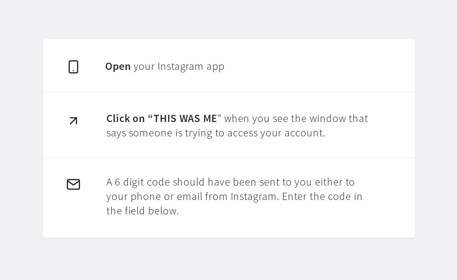 Instagram security checkpoint